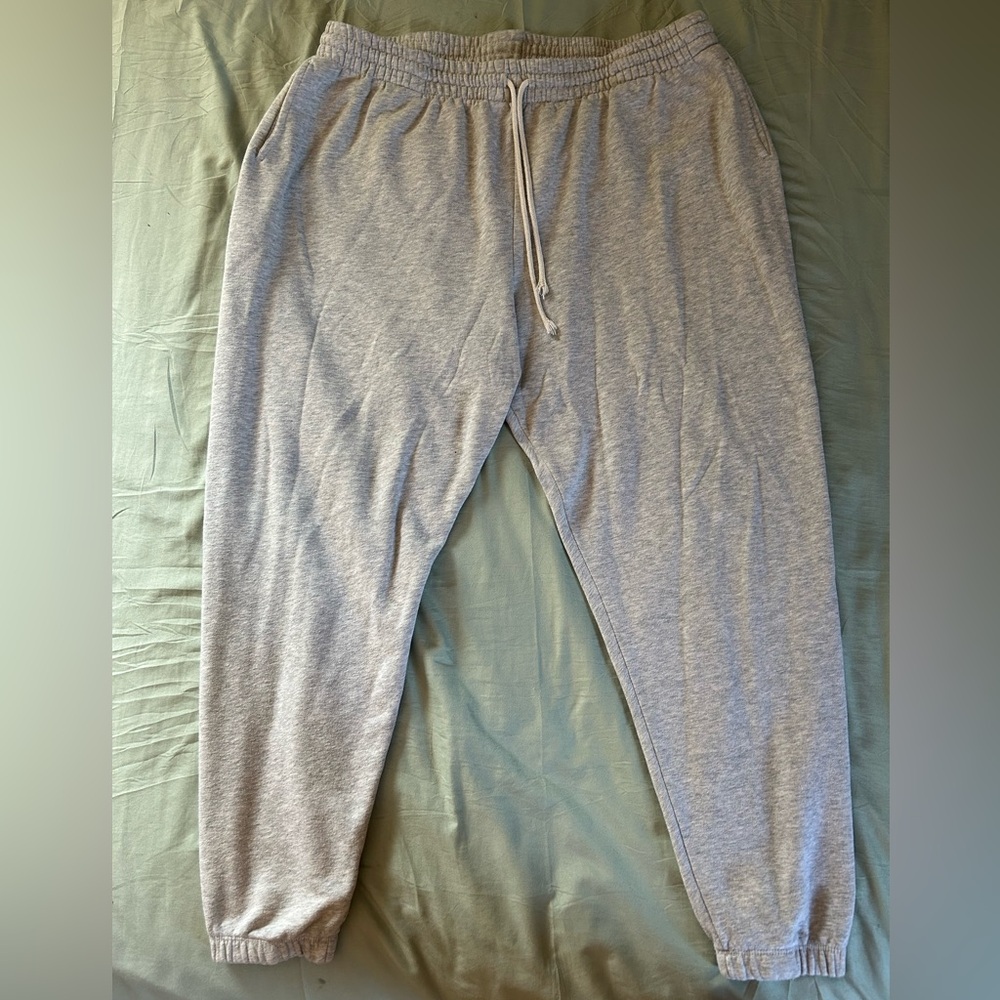 Terra & Sky Gray Joggers with Elastic Waistband